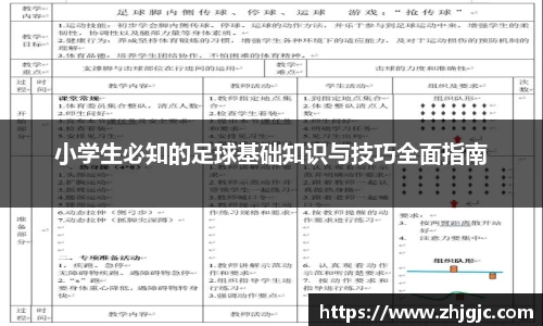 小学生必知的足球基础知识与技巧全面指南
